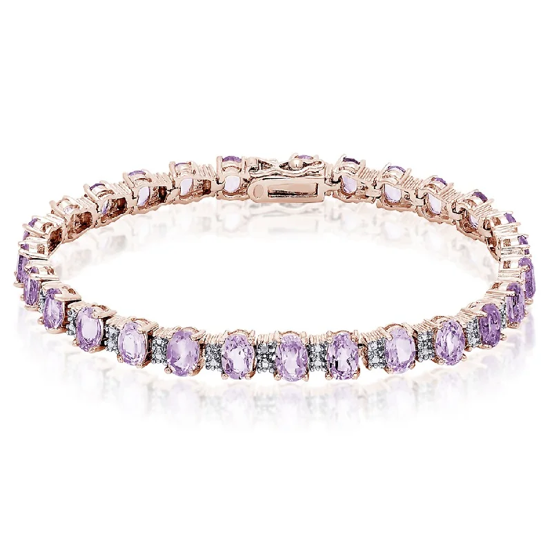 Ragged edge bracelet-Dolce Giavonna Sterling Silver Multi-gemstone Diamond Accent Bracelet