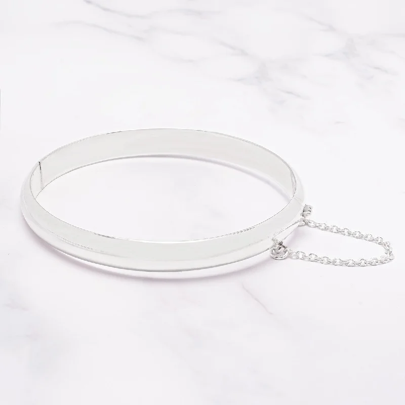 Smoky glass bracelet-Victoria Townsend .925 Sterling Silver Classic Bangle Bracelet