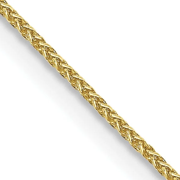 Bunched chain necklace-10KT Yellow Gold 20-inch 0.8MM Lobster Clasp Spiga Link Pendant Chain