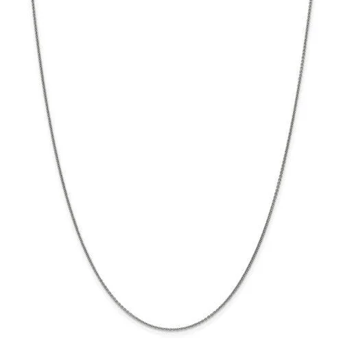 Hazel wood necklace-14KT GOLD 1MM CABLE CHAIN NECKLACE -  3 LENGTHS