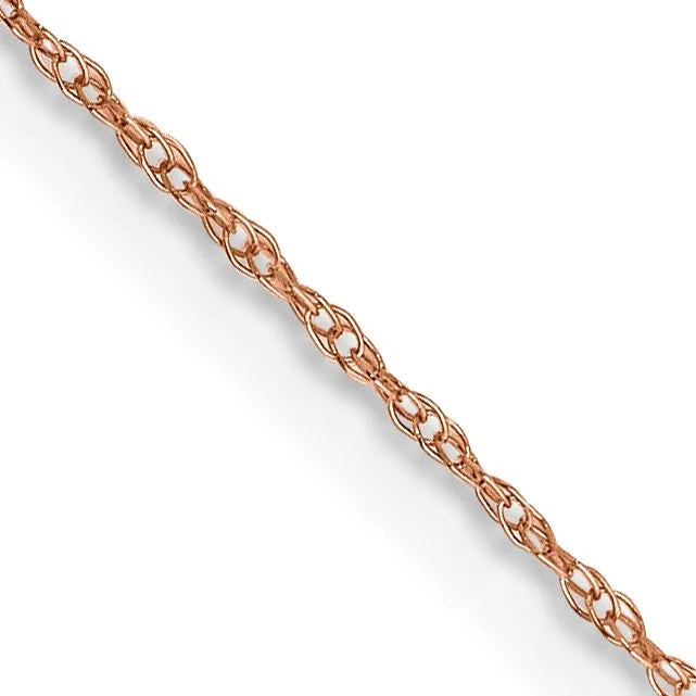 Recycled object necklace-14KT Rose Gold 18-inch 0.5MM Cable Rope Pendant Chain