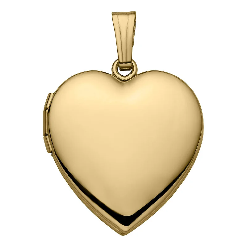 Iron forged necklace-14K Gold Filled 19mm Heart Locket Necklace