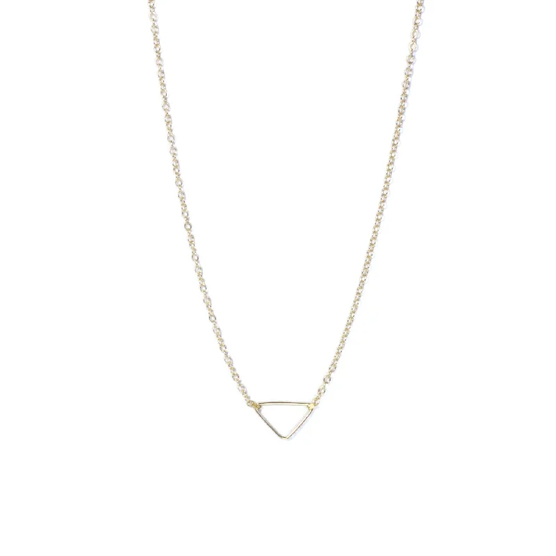 Rugged chain necklace-Triangle Necklace