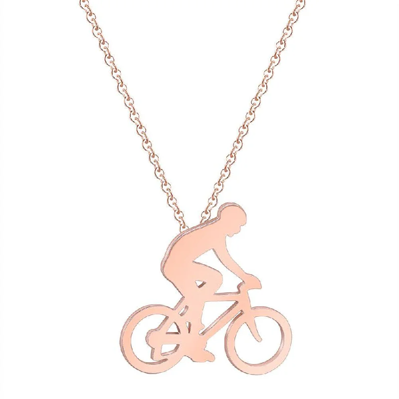 Quartzite shard necklace-Cycolinks Bicycle Necklace