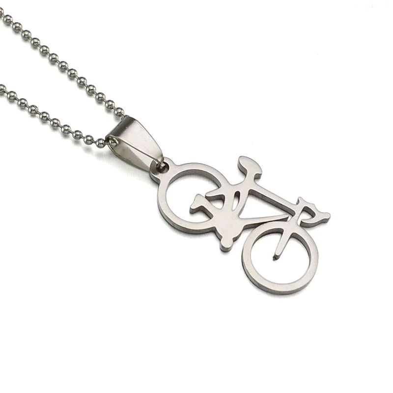 Teardrop design necklace-Cycolinks Road Bicycle Necklace