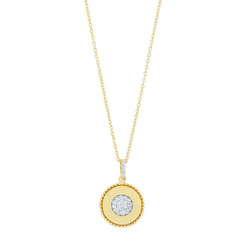 Grainy texture necklace-Freida Rothman Glistening Pendant Necklace