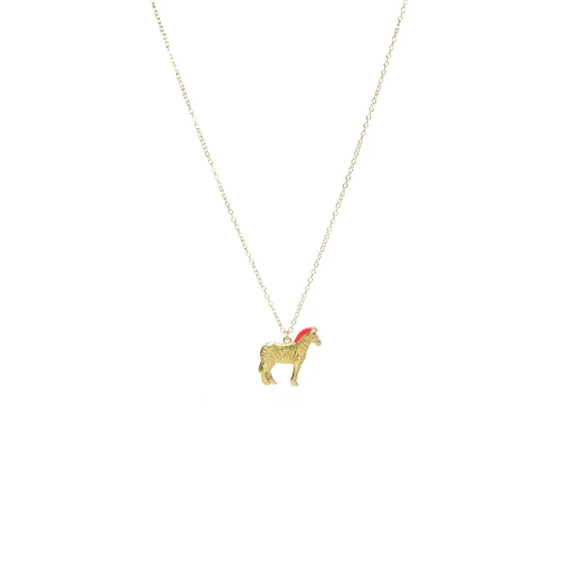 Haze quartz necklace-Zebra Necklace