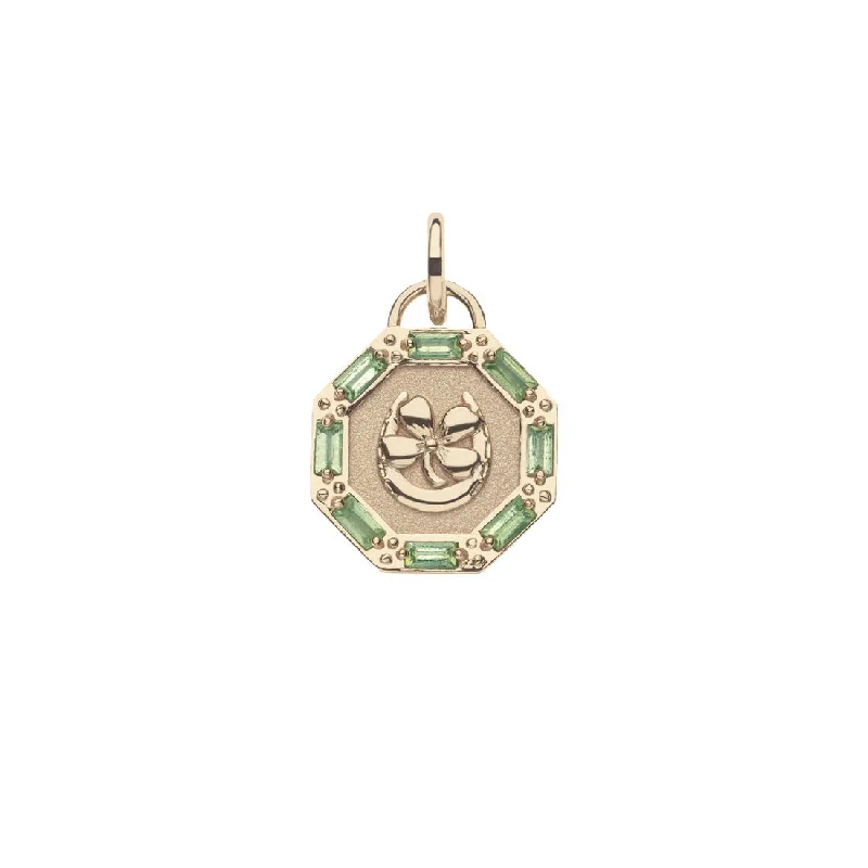 Archaic necklace-Jane Win LUCKY Petite Embellished Coin Pendant Necklace