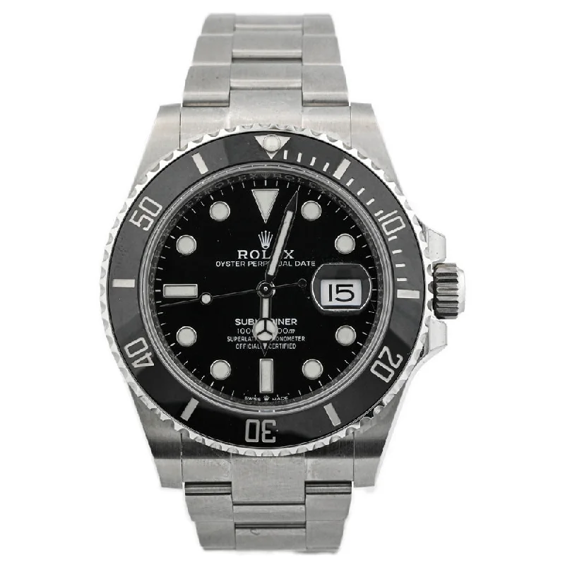 Faded stripe necklace-Rolex Submariner Stainless Steel 41mm Black Dot Dial Watch Reference#: 126610LN