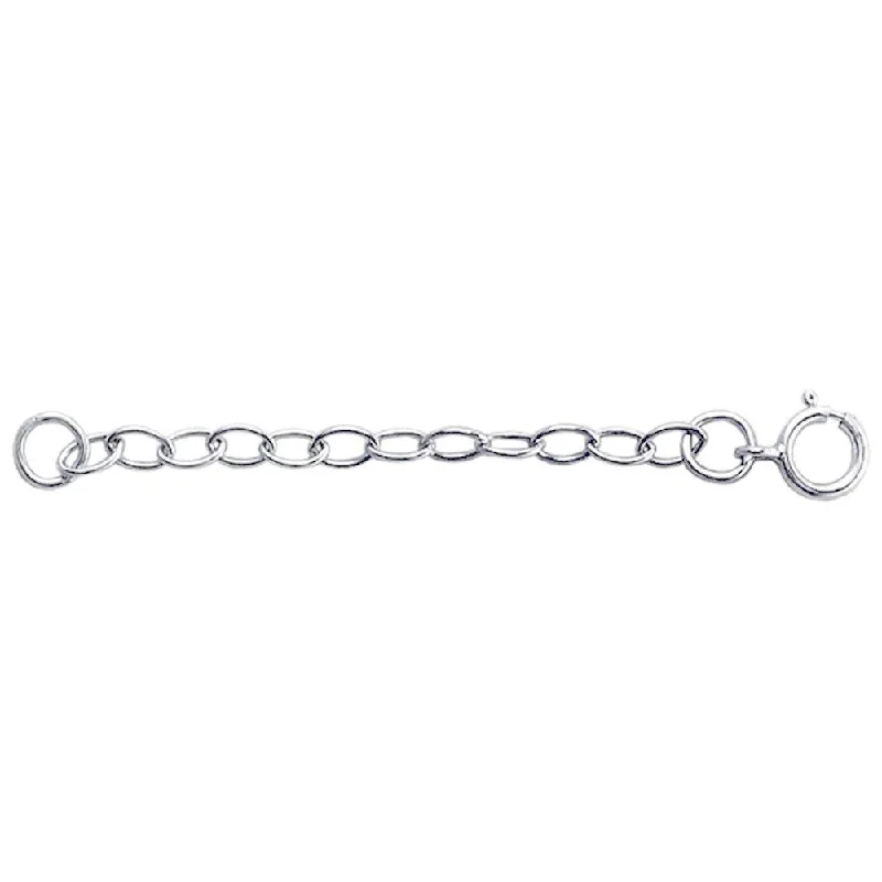 Archaic necklace-Sterling Silver 2.5mm Oval Cable Chain Necklace Extender with Clasp