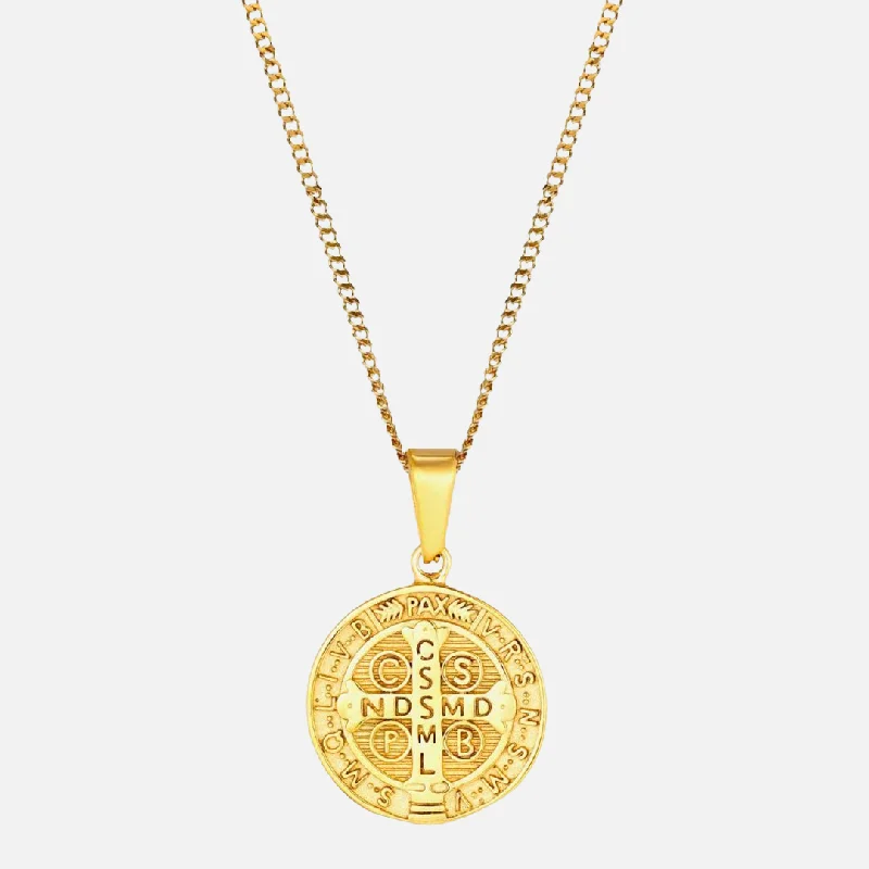 Rock vein necklace-"TEMPLAR" PENDANT - GOLD