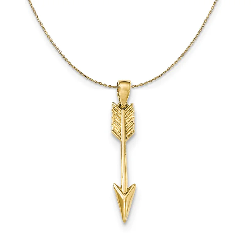 Heritage mine necklace-14k Yellow Gold Vertical Arrow (29mm) Necklace