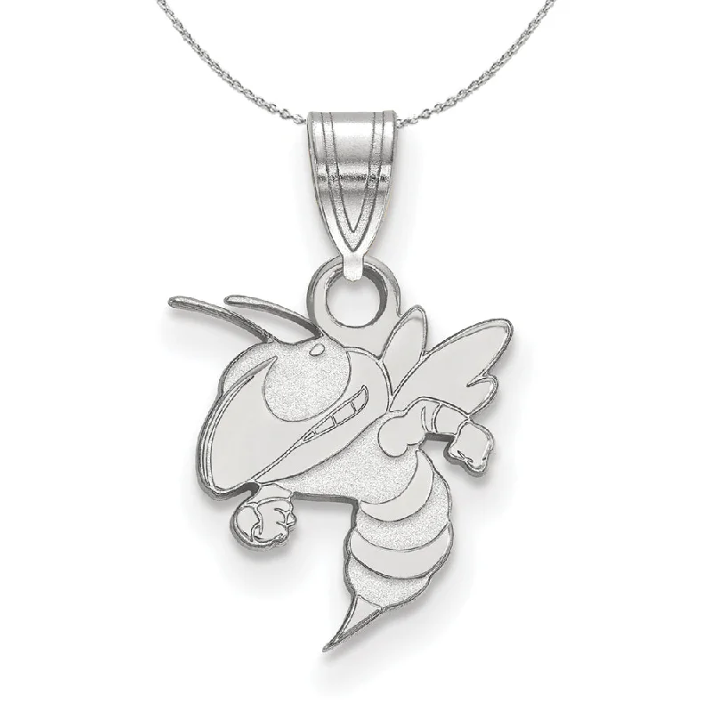 Sterling Silver Georgia Technology Small Pendant Necklace