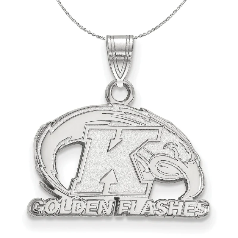 Sterling Silver Kent State Small Pendant Necklace