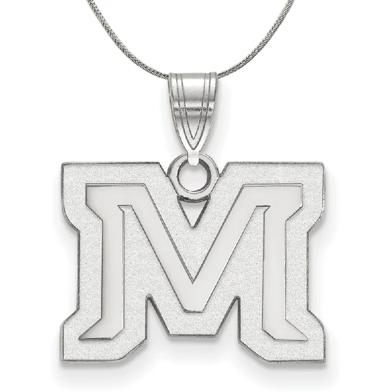 Sterling Silver Montana State Small Pendant Necklace