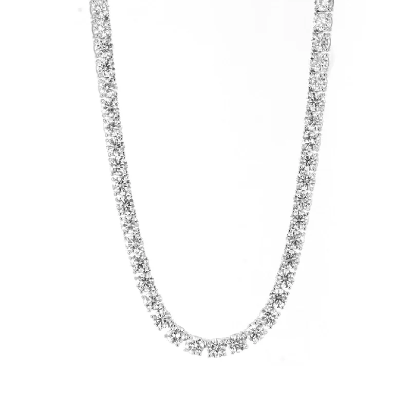 Ripple stripe necklace-29.65 ctw Diamond Eternity Necklace