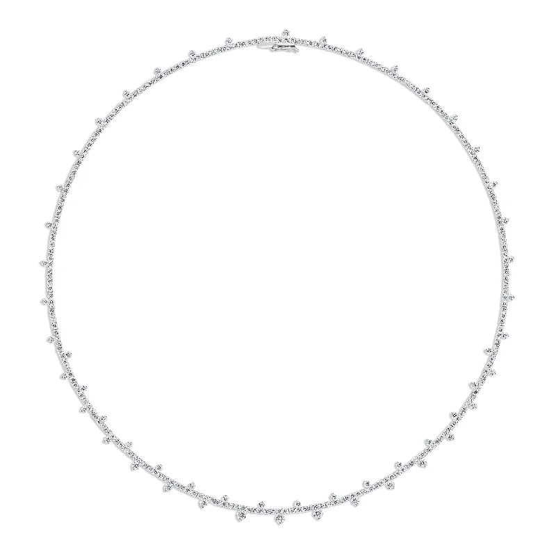 Shaved chain necklace-Diamond Slim Collar