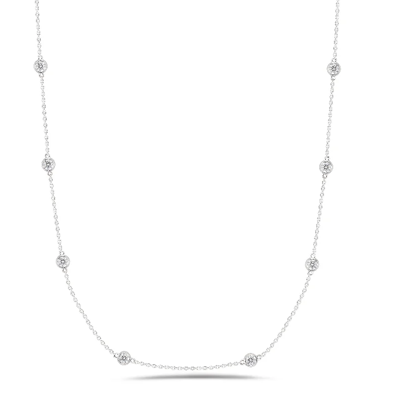 Bunched chain necklace-Diamonds by the Yard Necklace