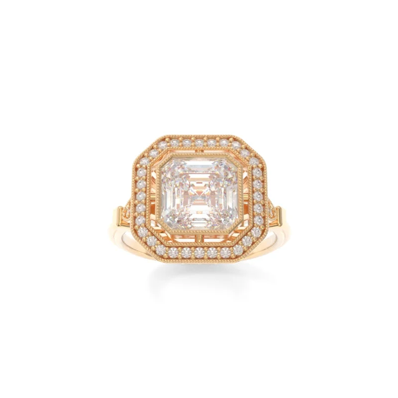 Shoreline wave ring-Lillian Ring Asscher