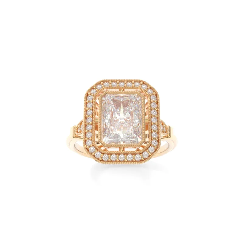 Ash gray ring-Lillian Ring Radiant