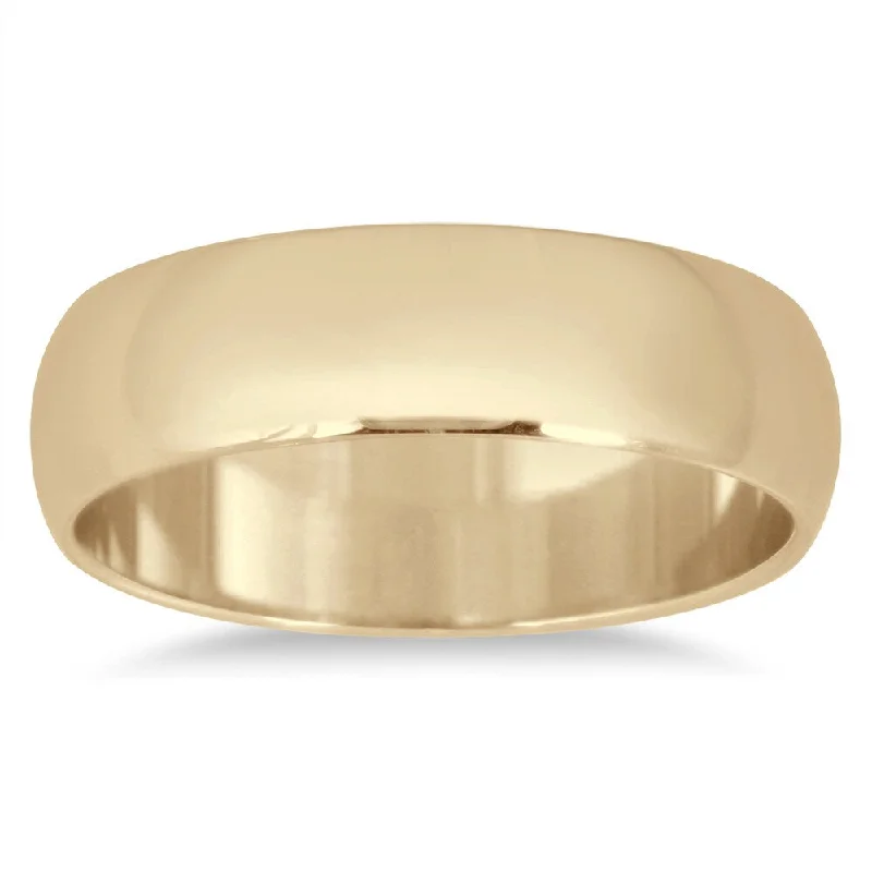 Puzzle code ring-Marquee Jewels 14k Yellow Gold 5-millimeter Domed Comfort-fit Wedding Band