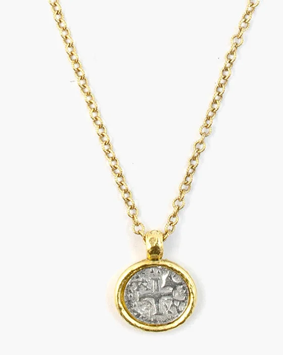 Trefoil knot necklace-Mercy Coin Necklace