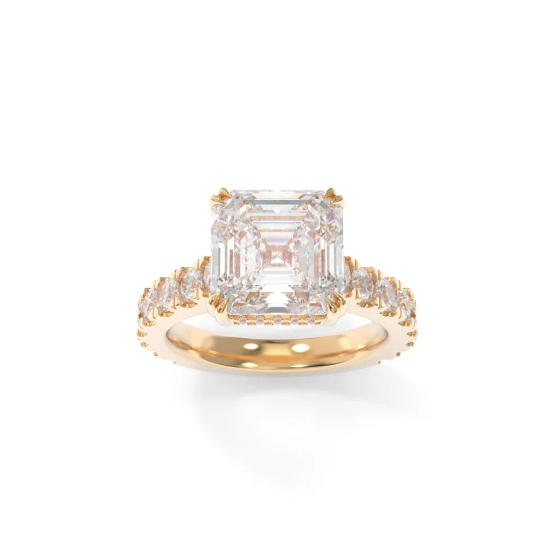 Scratched finish ring-Sloan Ring Asscher