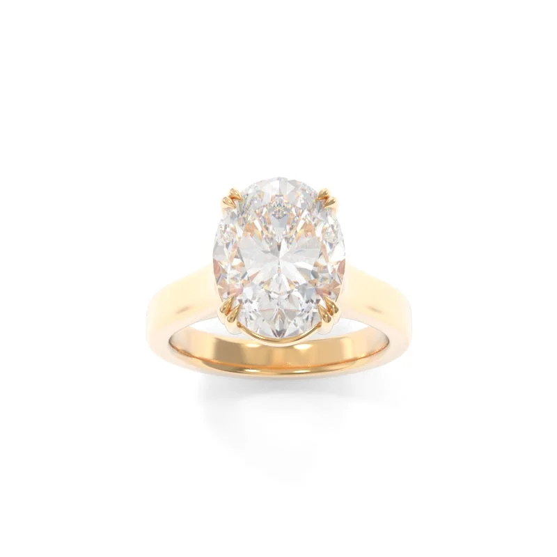 Ragged edge ring-Sloan Solitaire Oval