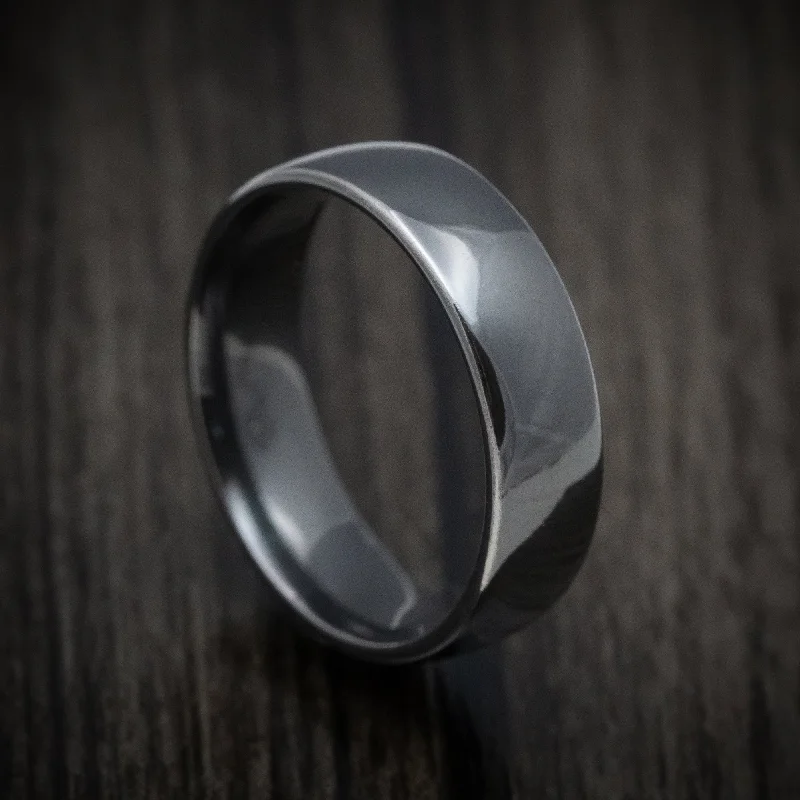 Knotted twig ring-Darkened Tantalum Classic Style Men's Ring