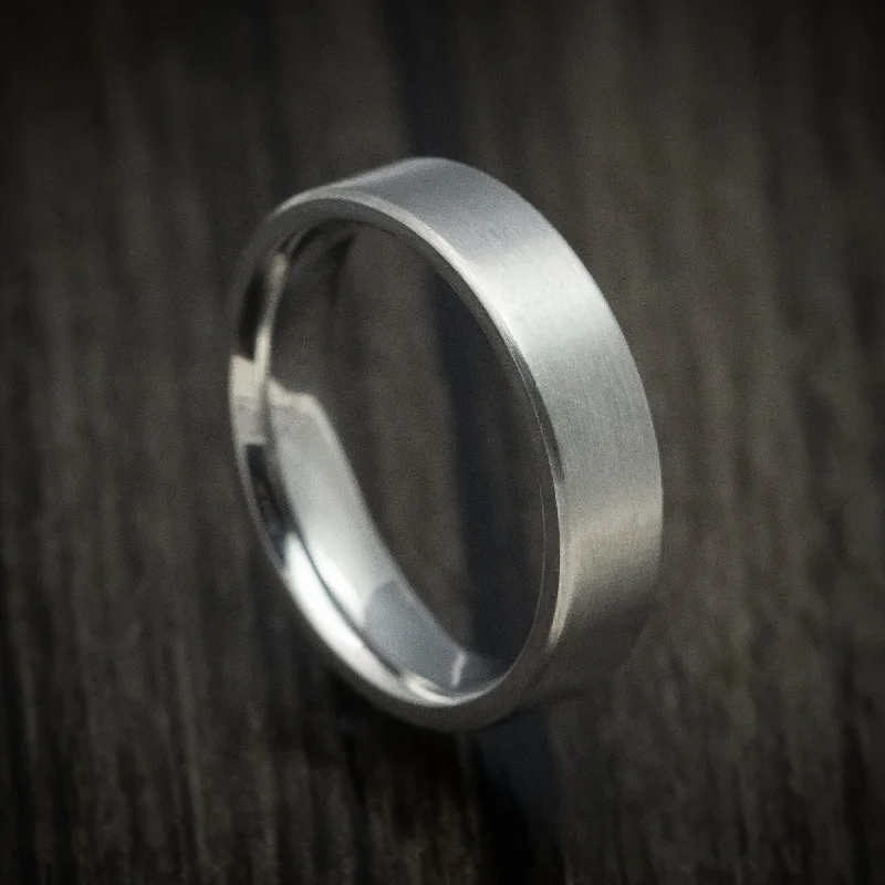 Abstract print ring-Titanium Classic Style Men's Ring Custom Made Band