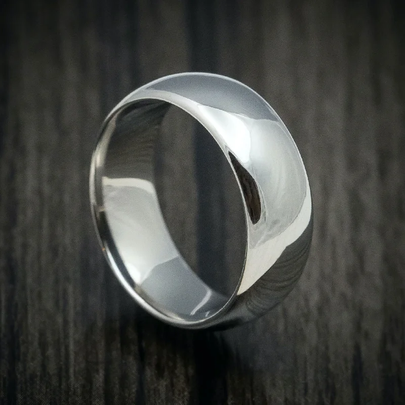 Frosted glass ring-Titanium Classic Style Men's Ring Custom Made